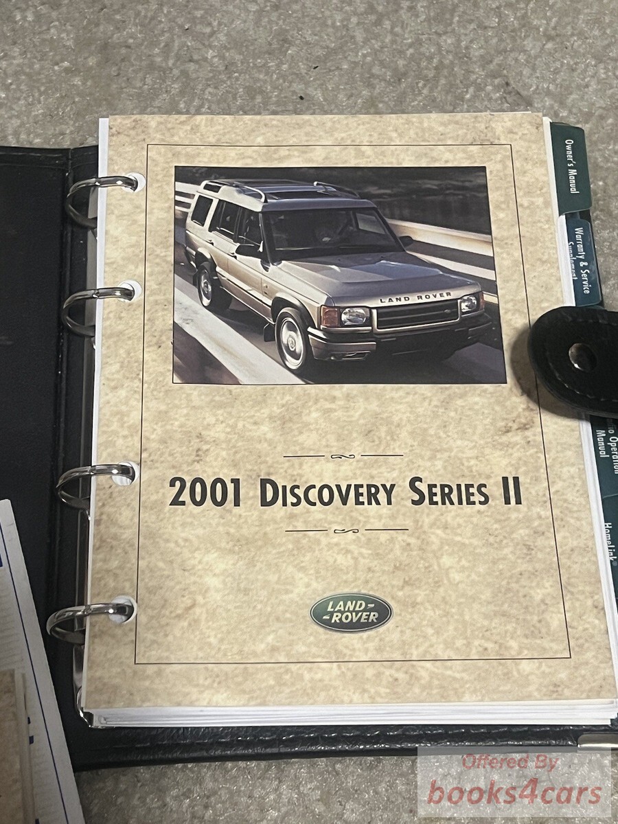 view cover of 2001 Discovery Owners Manual by Land Rover