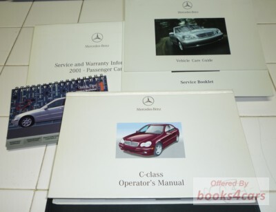 view cover of 2001 C-Class Owners Manual by Mercedes for C240 C320 C 240 320