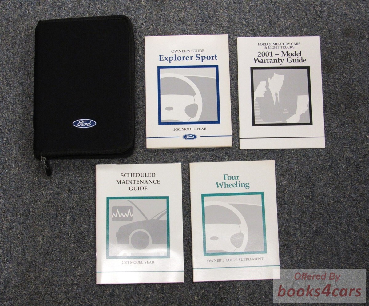 view cover of 2001 Explorer Sport Owners Manual by Ford Truck