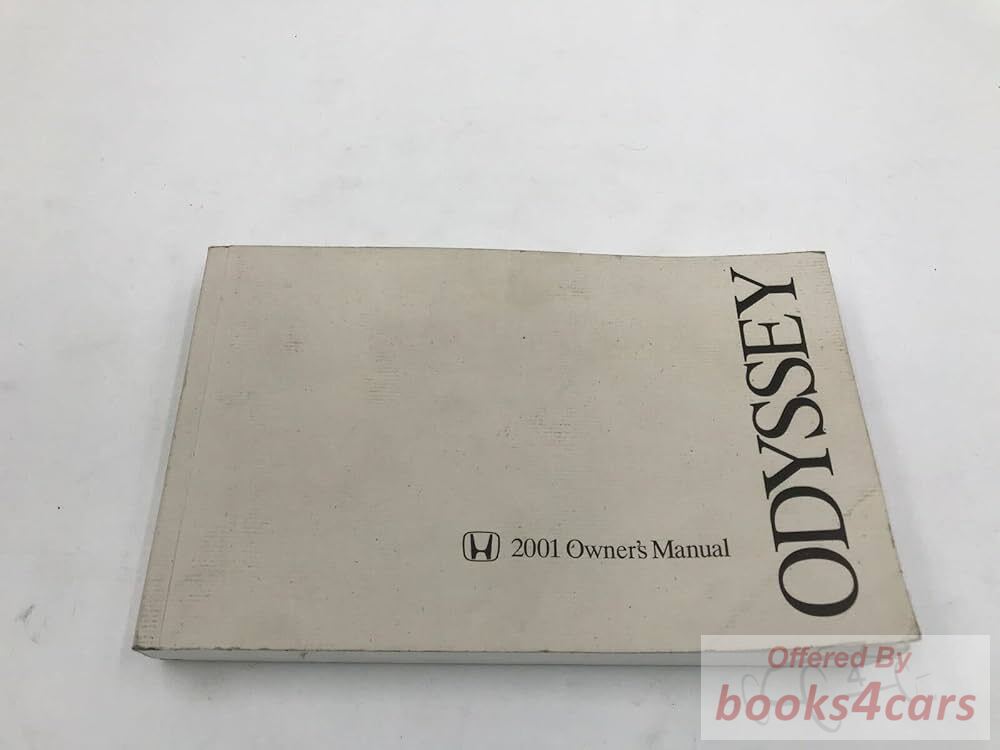 view cover of 2001 Owners Manual by Honda for Odyssey
