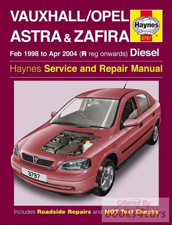 view cover of 1998-2004 Vauxhall Opel Astra and Zafira Diesel Shop Service Repair Manual by Haynes
