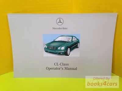 view cover of 2001 CL500 Cl55 CL600 Owners Manual by Mercedes CL 500 55 600