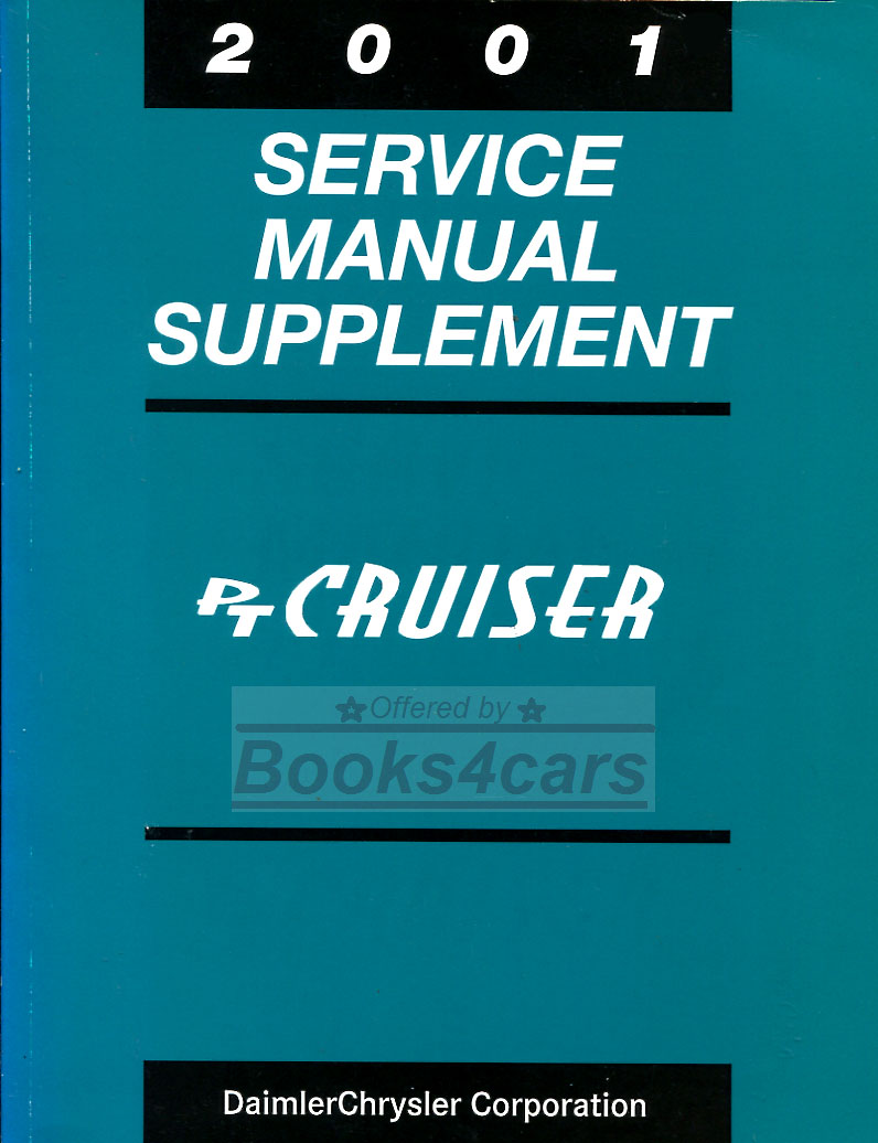 view cover of 2001 PT Cruiser Service Shop Repair Manual Supplement by Chrysler several hundred pages consisting mostly of electrical wiring diagrams
