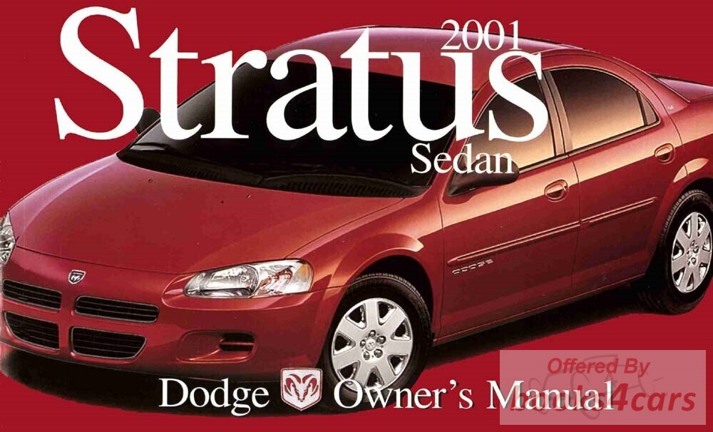 view cover of 2001 Stratus sedan Owners Manual By Dodge