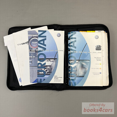 view cover of 2001 Eurovan Owners Manual by Volkswagen