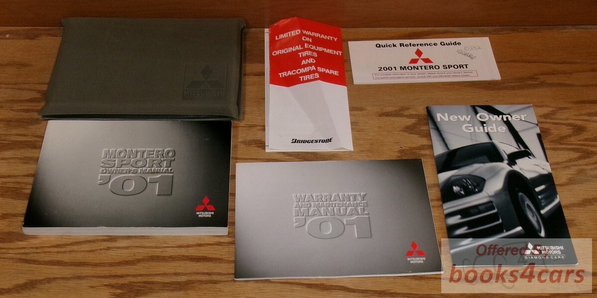 view cover of 2001 Montero Sport Owners Manual by Mitsubishi