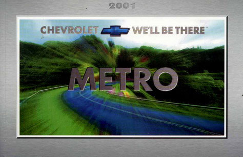 view cover of 2001 Geo Metro Owners Manual by Chevrolet.