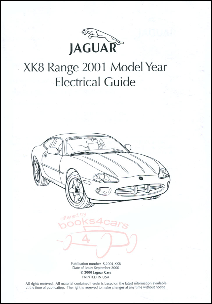 view cover of 2001 XK8 Electrical Wiring Manual by Jaguar