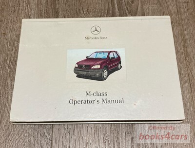view cover of 2001 ML320 ML430 ML55 M-Class owners manual by Mercedes