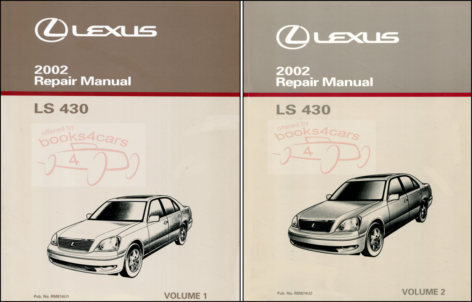 view cover of 2002 LS430 Shop Service Repair Manual Volume 1 & 2 by Lexus LS 430