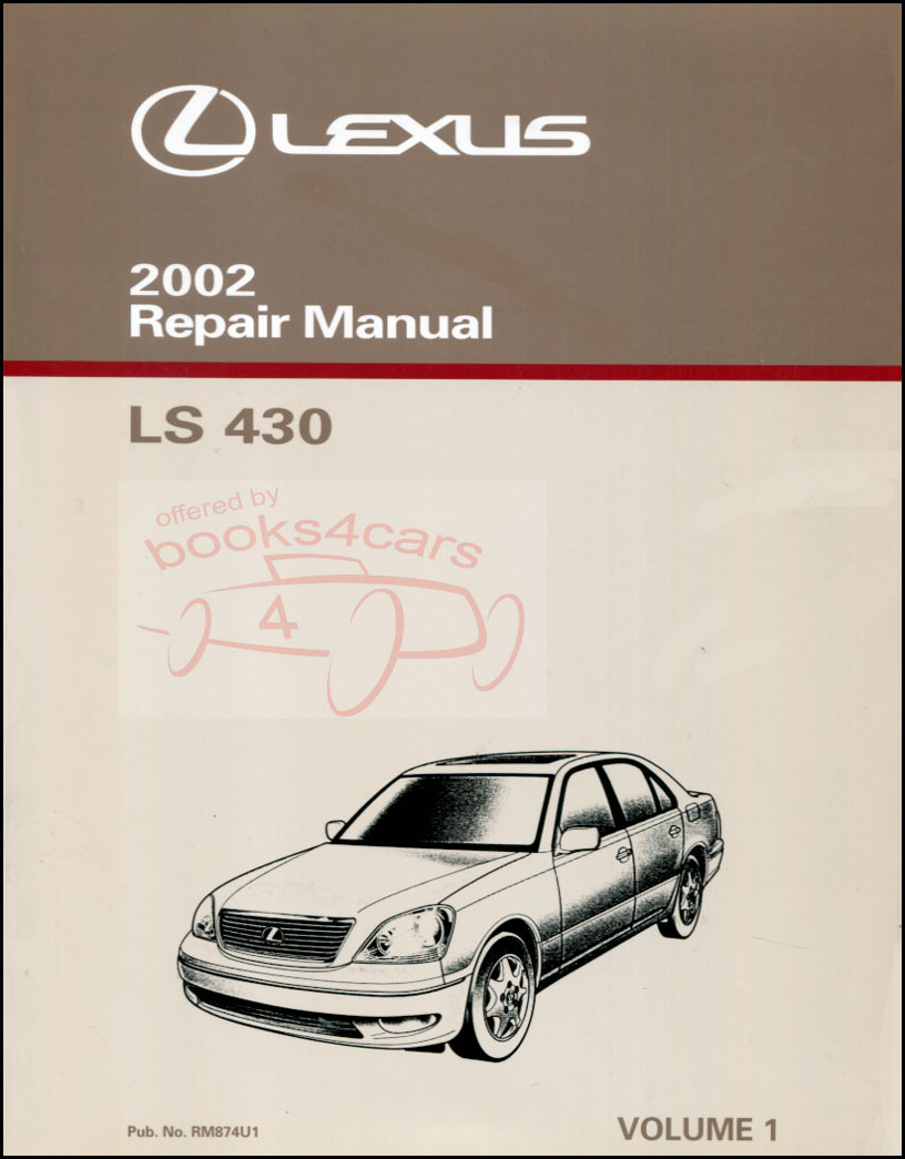 view cover of 2002 LS430 Diagnosis Shop Service Repair Manual Volume 1 by Lexus LS 430 Diagnostics