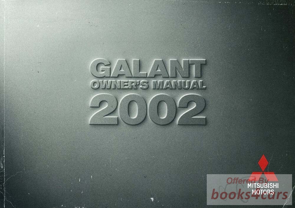 view cover of 2002 Galant Owners Manual by Mitsubishi