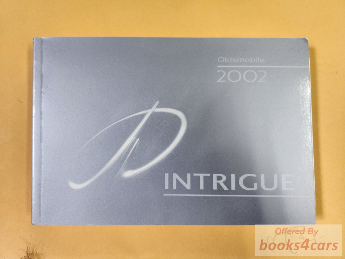 view cover of 2002 Intrigue owners manual by Oldsmobile