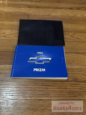 view cover of 2002 Prizm owners manual by Chevrolet