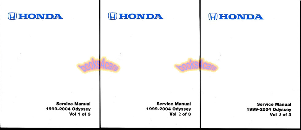 view cover of 1999-2004 Shop Service Repair Manual for Odyssey by Honda
