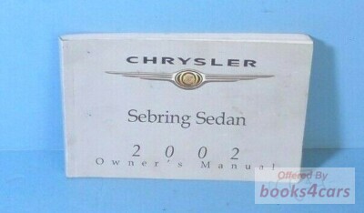 view cover of 2002 Sebring Sedan Owners Manual by Chrysler