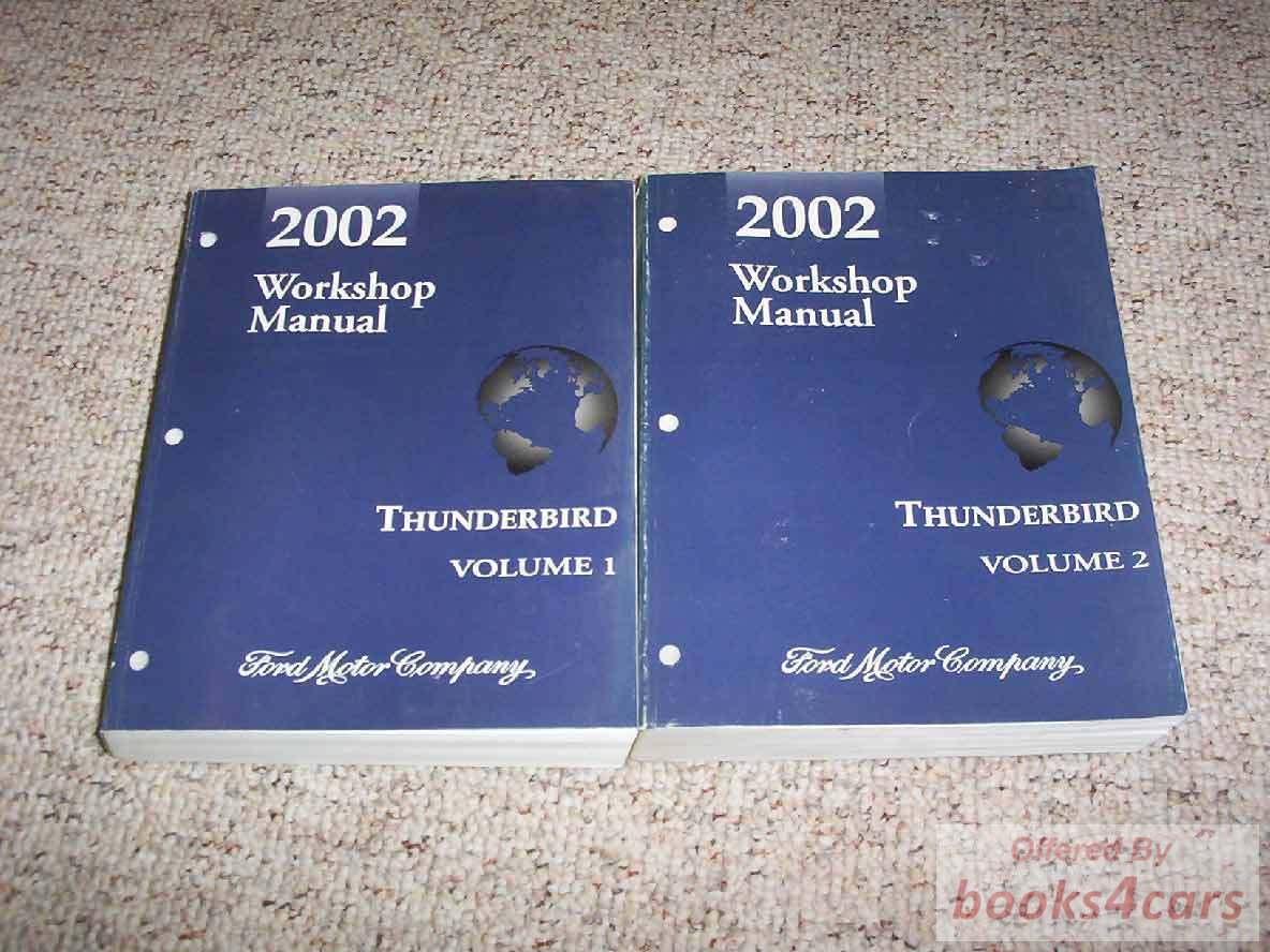 view cover of 2002 Thunderbird Shop Service Repair Manual by Ford