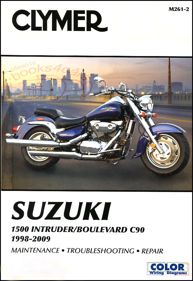 view cover of 1998-2009 1500 Intruder Boulevard C90 Shop Service Repair Manual fur Suzuki by Clymer