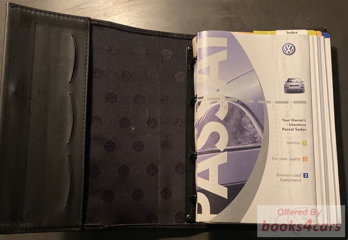view cover of 2002 Volkswagen Passat Sedan Owners Manual by VW