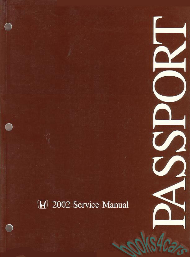 view cover of 2002 Passport Rodeo Shop Service Repair Manual by Isuzu & Honda