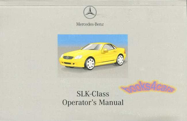 view cover of 2002 SLK Class owners manual for SLK 230 Kompressor SLK320 SLK32 AMG by Mercedes