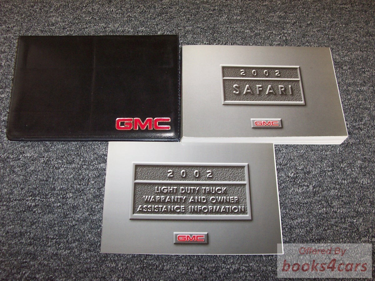 view cover of 2002 Safari Van owners manual by GMC Truck