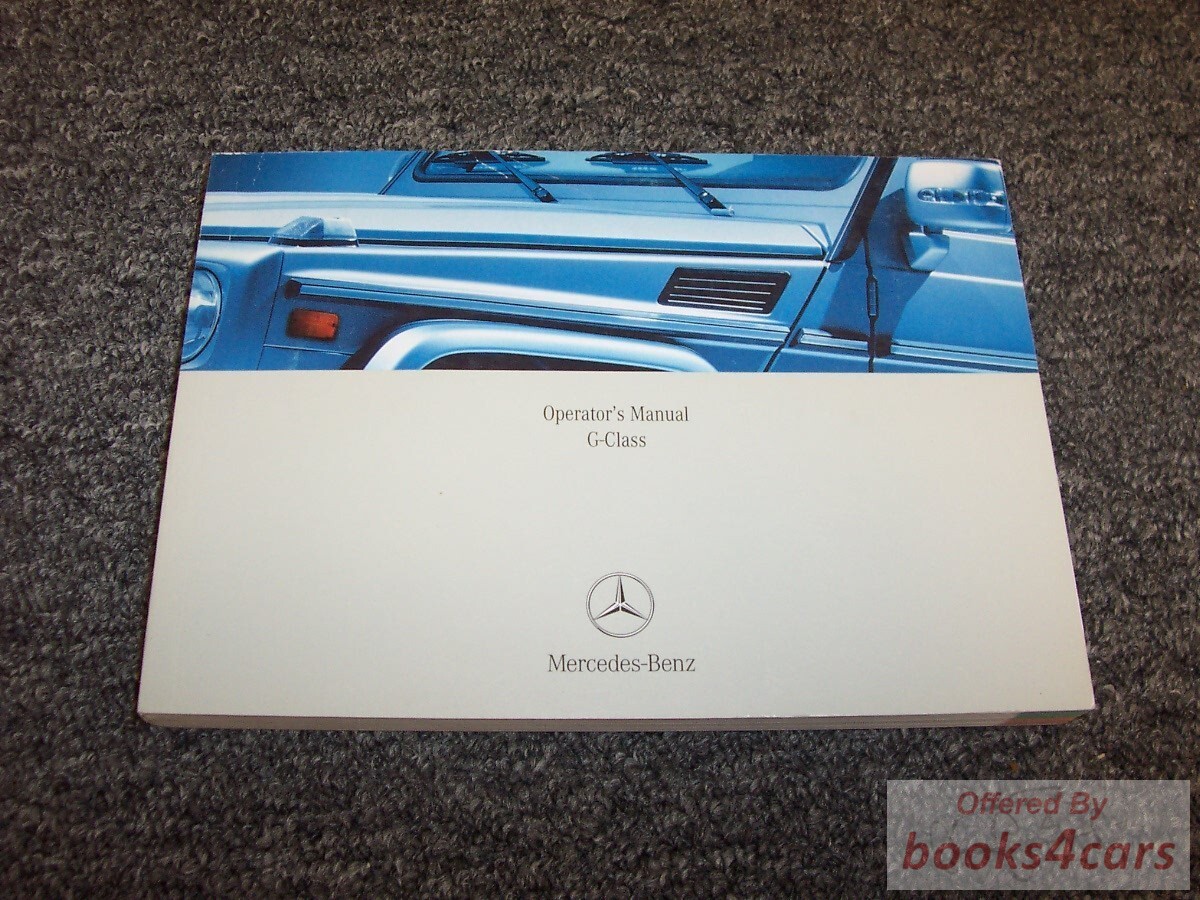 view cover of 2002 G500 G-Class Wagen Owners Manual by Mercedes for G 500