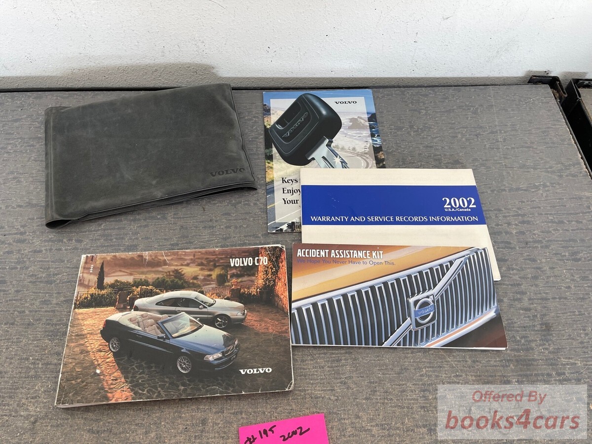 view cover of 2002 C70 Owners Manual by Volvo for C 70