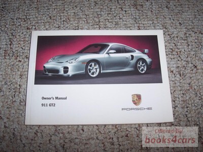 view cover of 2002 911 GT2 Turbo owners manual by Porsche
