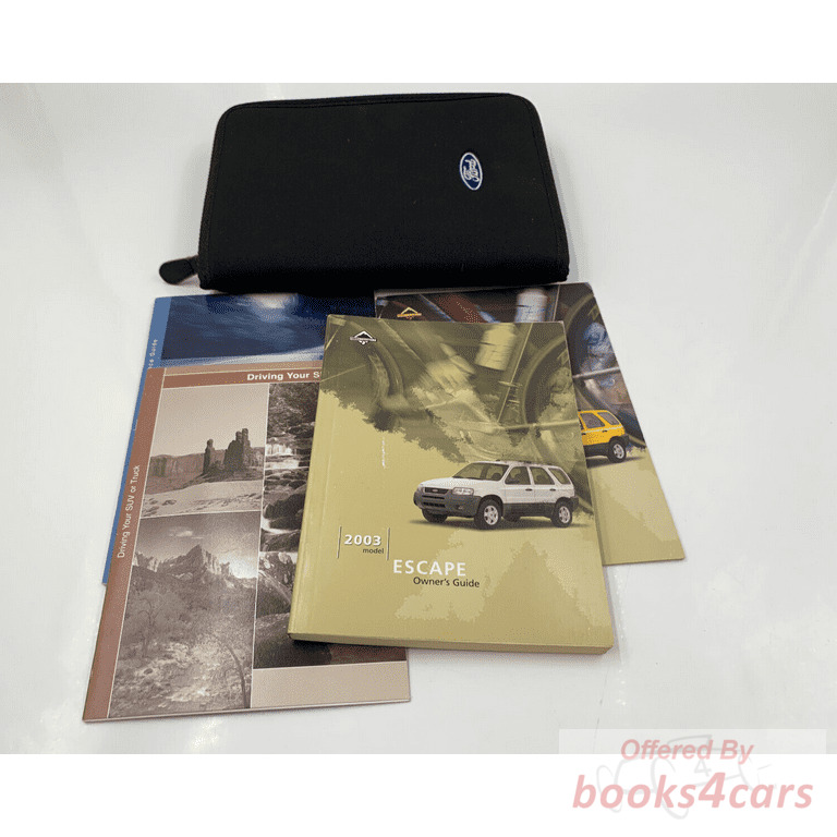 view cover of 2003 Escape Owners Manual by Ford Truck