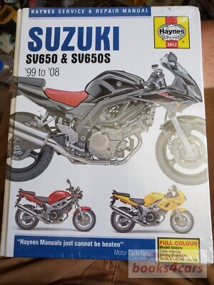 view cover of 1999-2008 Suzuki SV650 and SV650S Shop Service Repair Manual by Haynes Motorcycles