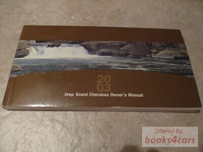 view cover of 2003 Jeep Grand Cherokee Owners Manual by Jeep