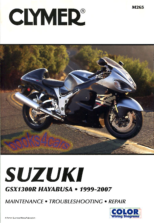 view cover of 1999-2007 Suzuki GSX1300R Hayabusa Shop Service Repair Manual by Clymer including wiring diagrams 440 pages
