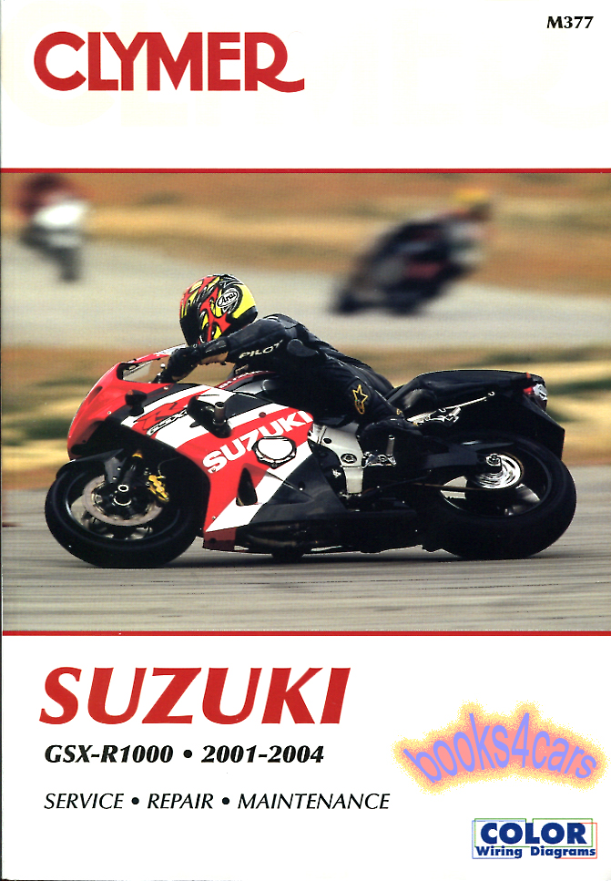 view cover of 2001-2004 Suzuki GSXR1000 Shop Service Repair Manual by Clymer for the GSX-R1000