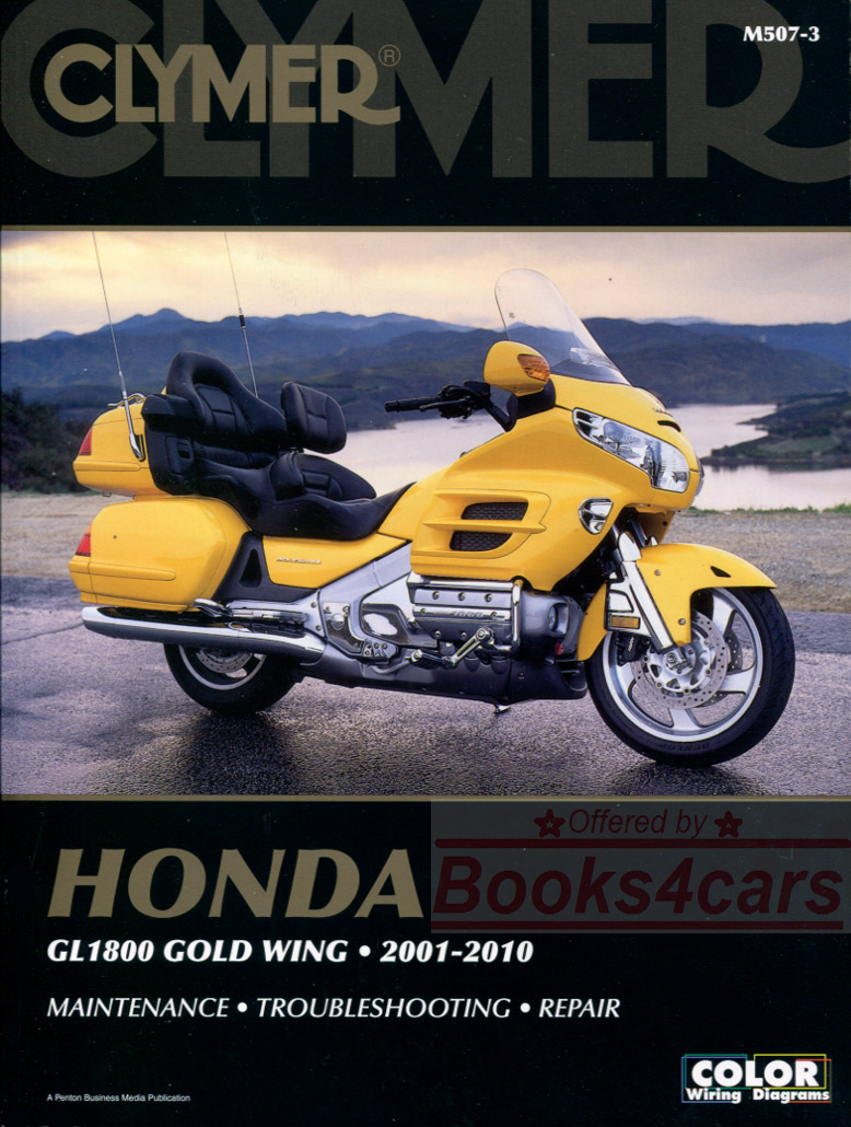 view cover of 2001-10 Honda GL1800 GoldWing Shop Service Repair Manual by Clymer 720 pages plus extra free CD-Rom of diagrams