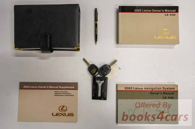view cover of 2003 LS430 Navigation owners manual by Lexus