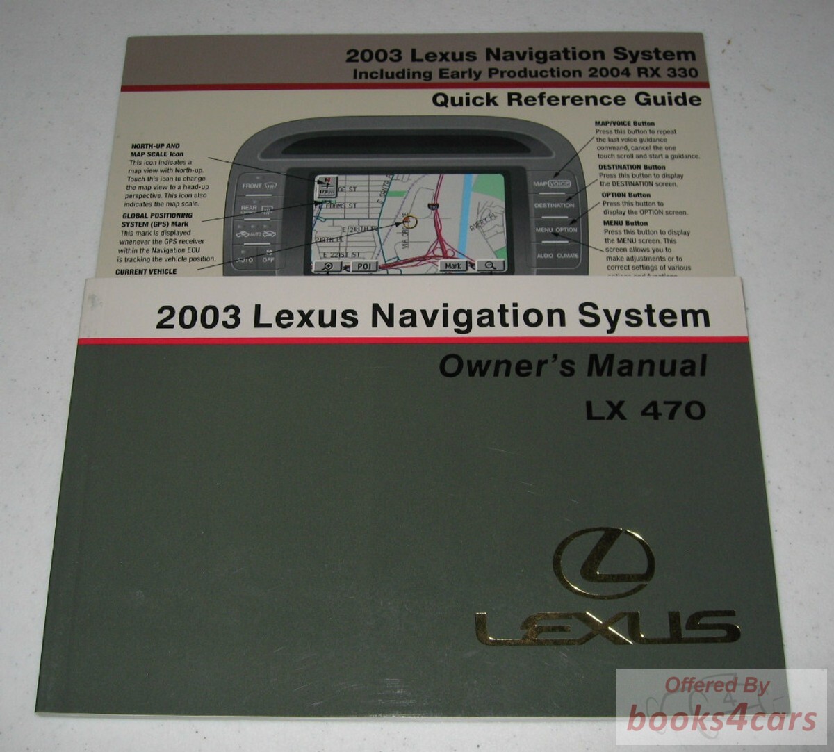 view cover of 2003 Lexus LX470 navigation owners manual for LX 470