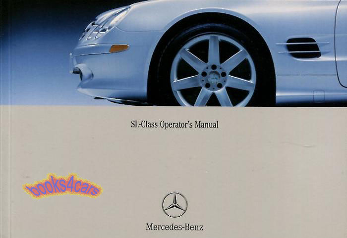 view cover of 2003 SL Owners Manual SL500 & SL55 by Mercedes-Benz for R230 500 & 55
