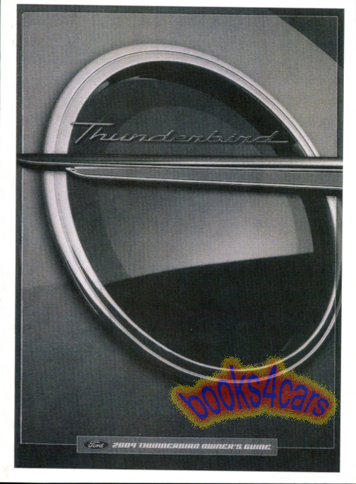 view cover of 2004 Thunderbird owners manual by Ford