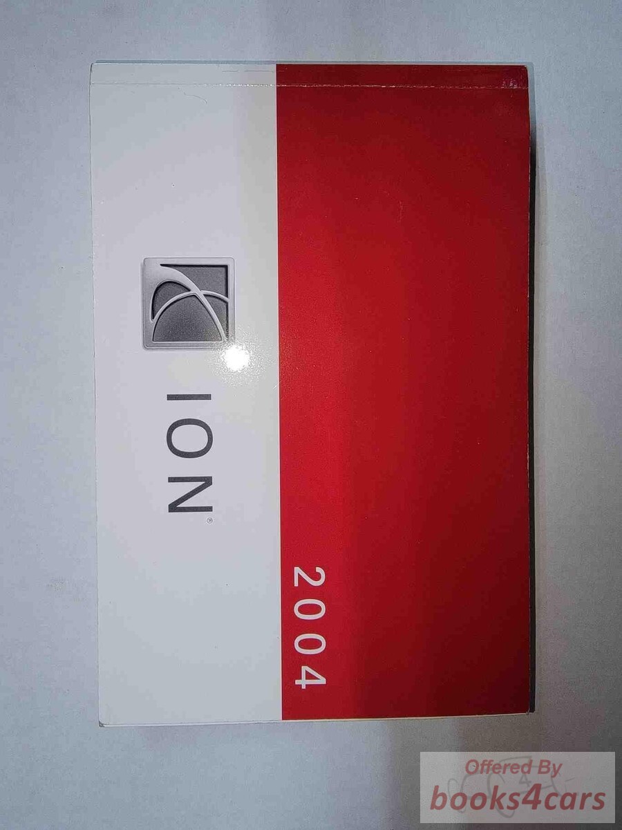 view cover of 2004 Ion Owners Manual by Saturn