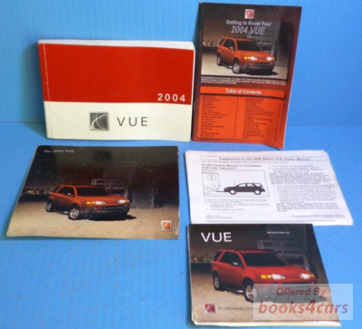view cover of 2004 Vue Owners Manual by Saturn