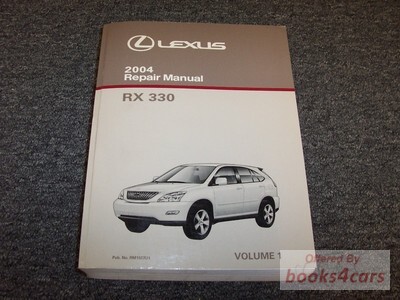 view cover of 2004 RX330 shop service repair manual by Lexus Volume one (Diagnostics)