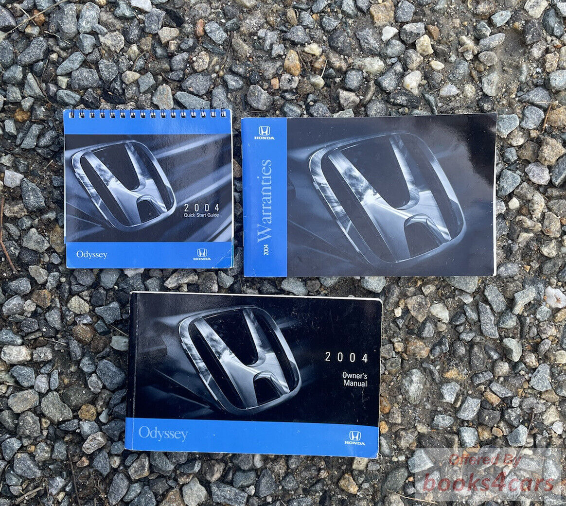 view cover of 2004 Honda Odyssey owners manual