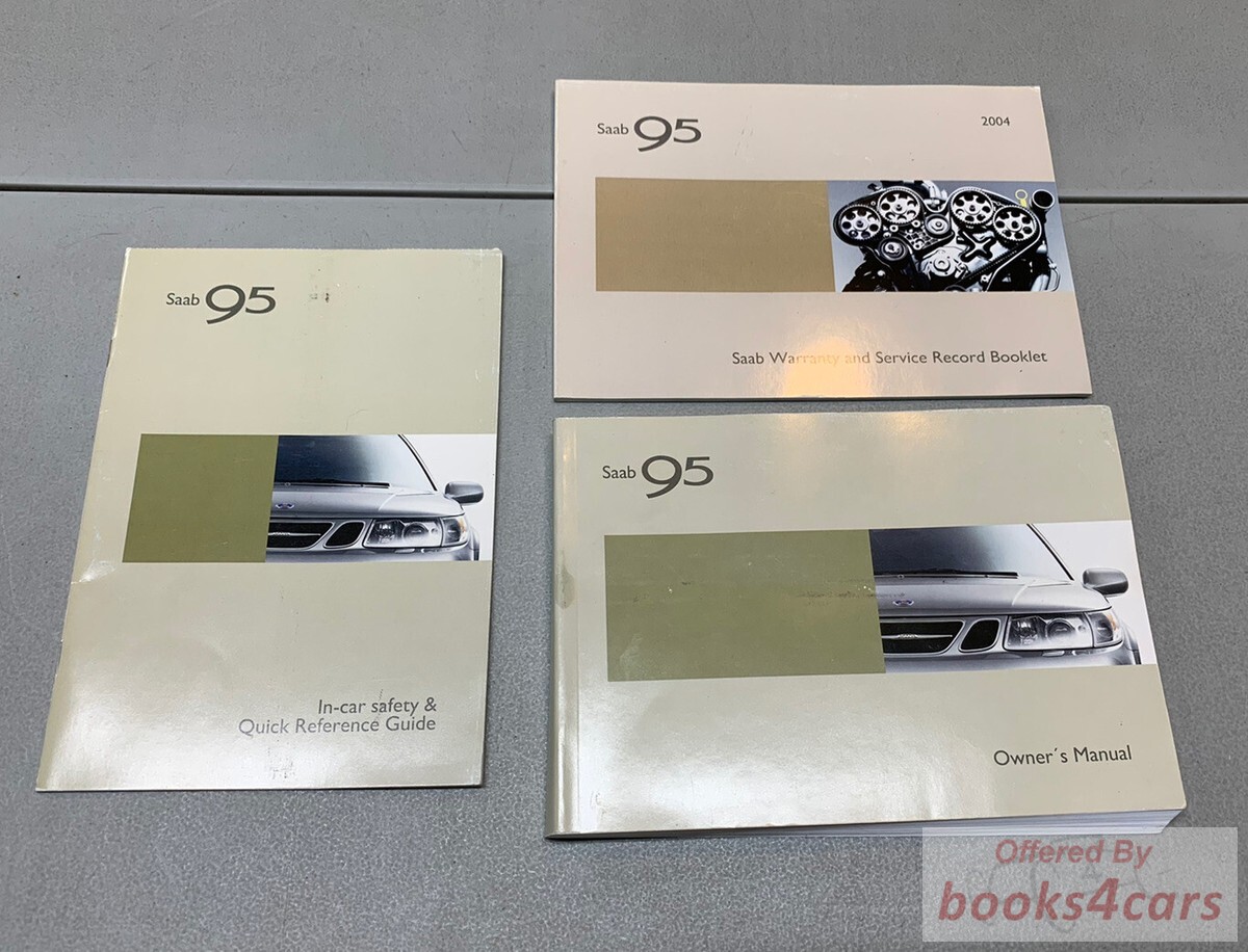 view cover of 2004 9-5 95 owners manual by Saab