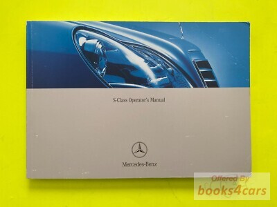 view cover of 2004 S-Class Owners Manual by Mercedes for S500 S430 & other S Class sedan models for 2004 includes Navigation System