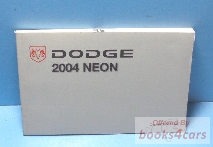 view cover of 2004 Neon Owners Manual by Dodge