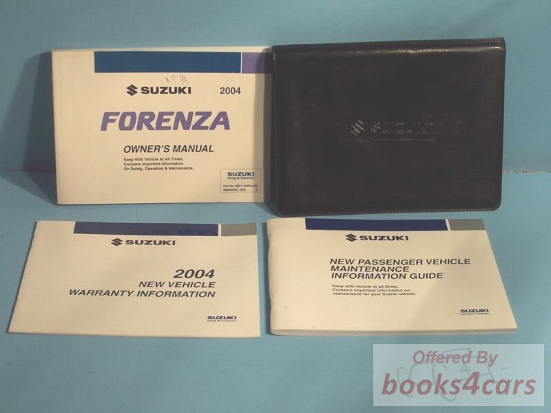 view cover of 2004 Forenza Sedan Owners Manual by Suzuki