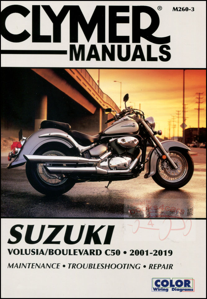 view cover of 2001-2019 Volusia Boulevard C50 Shop Service Repair Manual 480 pgs for Suzuki by Clymer