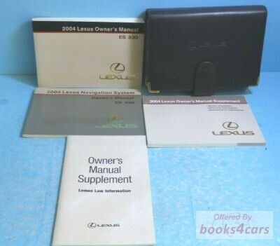 view cover of 2004 ES330 Owners Manual by Lexus