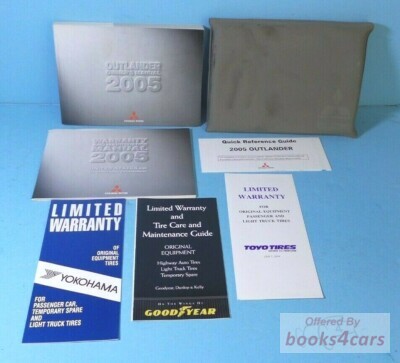 view cover of 2005 Outlander Owners Manual By Mitsubishi